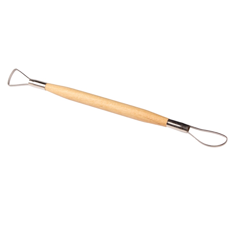 6PCS Wood Handle Wax Pottery Clay Sculpture Carving Tool DIY Craft Set Wood Knife Great