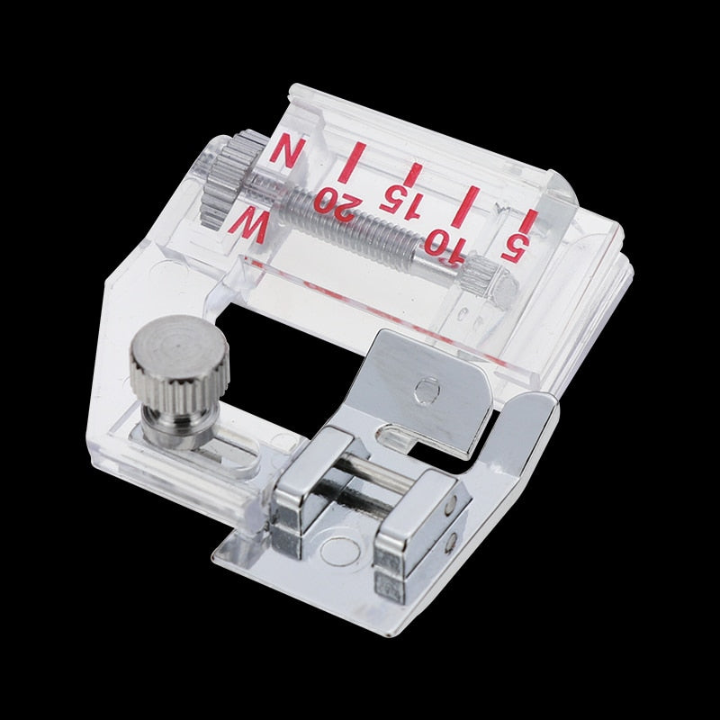 ADJUSTABLE BIAS TAPE SNAP ON 6290 BINDER FOOT AJUSTABLE BINDING SNAP-ON BIAS BINDER PRESSER FOOT