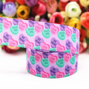 10 Yards Grosgrain Ribbon Geometric Printed Ribbon 1" 25MM For Hair Bows DIY Crafts Handmade Accessories M19040702