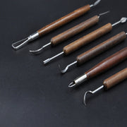 6 PCS/Set Pottery Ceramics Tools Polymer Clay Modeling Tool Wax Carving Sculpt Tools Set