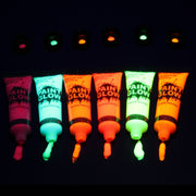 5 pcs Body Art Paint Neon Fluorescent Party Festival Halloween Cosplay Makeup Kids Face Paint UV Glow Painting