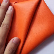 Pure Coloured Litchi Pattern PU Leather Fabric Small Pebbled Faux Artificial Synthetic PU Leather Fabric DIY Sewing Bag Material