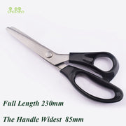 Chainho,Tailor Scissors with Round &amp; TriangleTooth,Sewing Scissor with Zigzag Shape for DIY Sewing,Shears for Fabric or Leather
