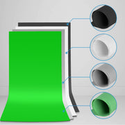 ZUOCHEN Photo Studio LED Softbox Umbrella Lighting Kit Background Support Stand 4 Color Backdrop for Photography Video Shooting