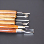 6 PCS/Set Pottery Ceramics Tools Polymer Clay Modeling Tool Wax Carving Sculpt Tools Set