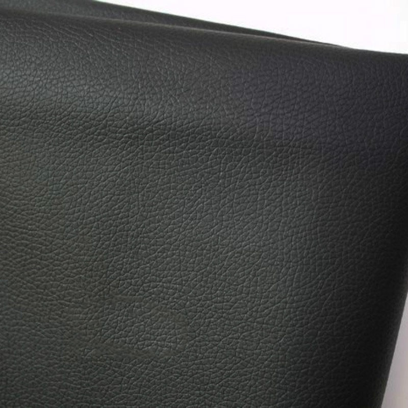 Pure Coloured Litchi Pattern PU Leather Fabric Small Pebbled Faux Artificial Synthetic PU Leather Fabric DIY Sewing Bag Material
