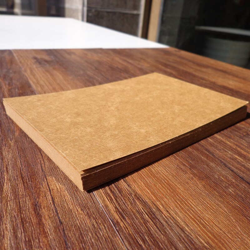 10pcs Blank Kraft Paper Card Sketch Drawing Gift Cards Bookmarks Vintage DIY Graffiti Painted Kraft Paper Postcards 14.8x9.8cm