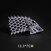 Fine Wolf Leopard Spider Web Patches Black Animal Pokers Rose Wolf Cat Appliques Iron On Bullet Tooth Clothes Jeans Badges
