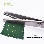 Chainho,Tailor Scissors with Round &amp; TriangleTooth,Sewing Scissor with Zigzag Shape for DIY Sewing,Shears for Fabric or Leather