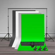 ZUOCHEN Photo Studio LED Softbox Umbrella Lighting Kit Background Support Stand 4 Color Backdrop for Photography Video Shooting