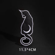 Fine Wolf Leopard Spider Web Patches Black Animal Pokers Rose Wolf Cat Appliques Iron On Bullet Tooth Clothes Jeans Badges