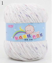 High Quality Baby Cotton Cashmere Yarn For Hand Knitting Crochet Worsted Wool Thread Colorful Eco-dyed Needlework