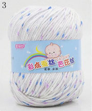 High Quality Baby Cotton Cashmere Yarn For Hand Knitting Crochet Worsted Wool Thread Colorful Eco-dyed Needlework