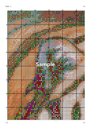 Embroidery Counted Cross Stitch Kits Needlework - Crafts 14 ct Color DIY Arts Handmade Decor - Six Princesses