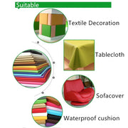 Pure Coloured Litchi Pattern PU Leather Fabric Small Pebbled Faux Artificial Synthetic PU Leather Fabric DIY Sewing Bag Material
