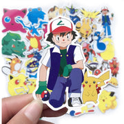Funny joy pokemon toy graffiti sticker skateboard mobile phone autocollant tablet computer Pikachu stickers PVC pegatinas