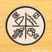 DIY Mountain Trave Embroidered Patches For Clothing Applique Iron on Patches On Clothes Space Patch Traveler Badges Stripes