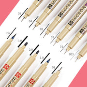 1Pc Pigma Micron Porous Point Pen Soft Brush Drawing Pen Liner Fineliner Sketch Needle Pen 005 01 02 03 04 05 08 1.0 Art Markers