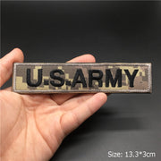 3D Tactical Badge Military Patches for Clothing Blood Type US Army Stripes on Clothes Backpack Applique Spain Flag Embroidered