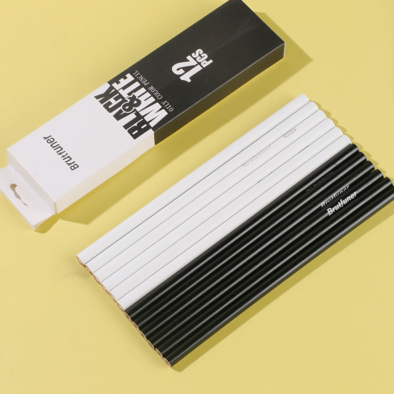 Brutfuner 12/48/72/120/160/180/260 Colors Oil Colored Pencils Set Drawing Sketch Colour Pencil For School Student Art Supplies