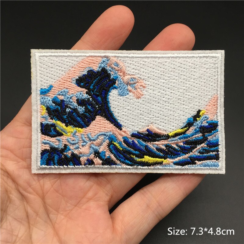 Cartoon Badges Clothes Embroidery Patch Applique Diy Sewing Decorative Ironing Patches For T-Shirt Stripes Clothing Stickers