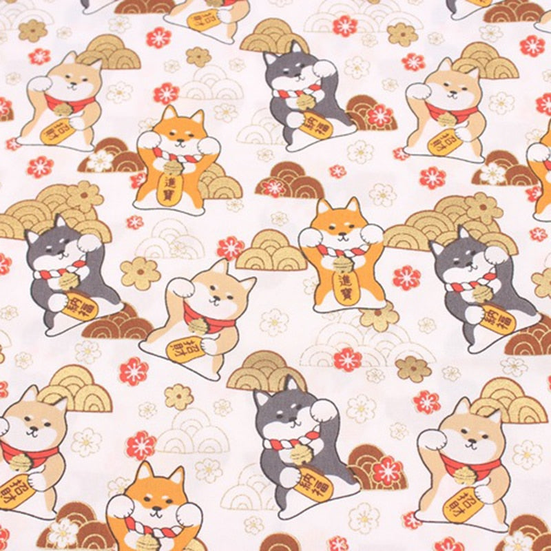 DIY 35x50CM Multicolor Japan Zephyr Pattern Cotton Pur-cut Patchwork Japanese Fabric Sewing Quilting Crafts for Handmade