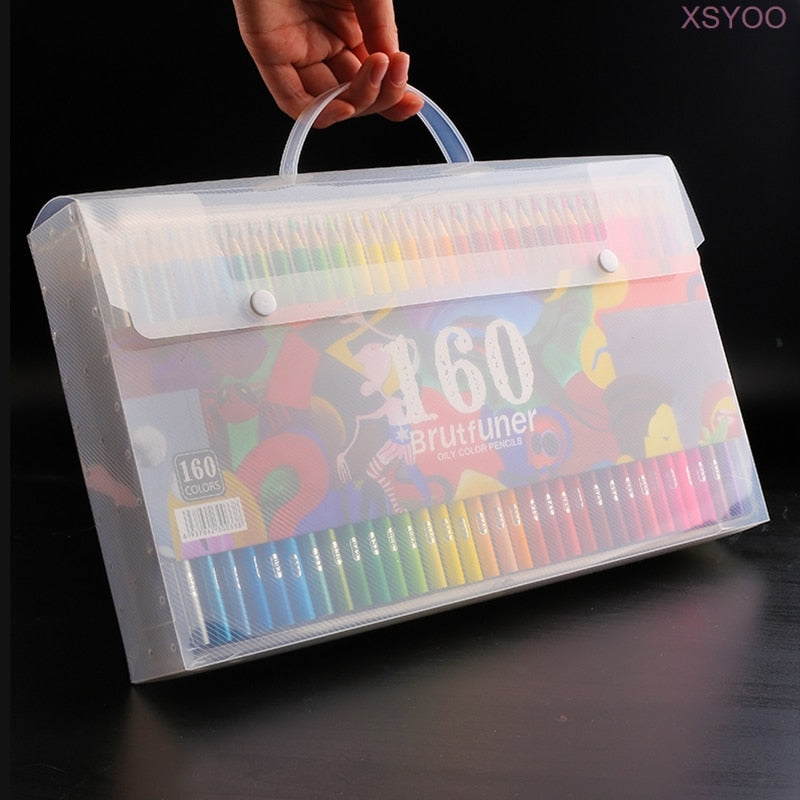Brutfuner 12/48/72/120/160/180/260 Colors Oil Colored Pencils Set Drawing Sketch Colour Pencil For School Student Art Supplies