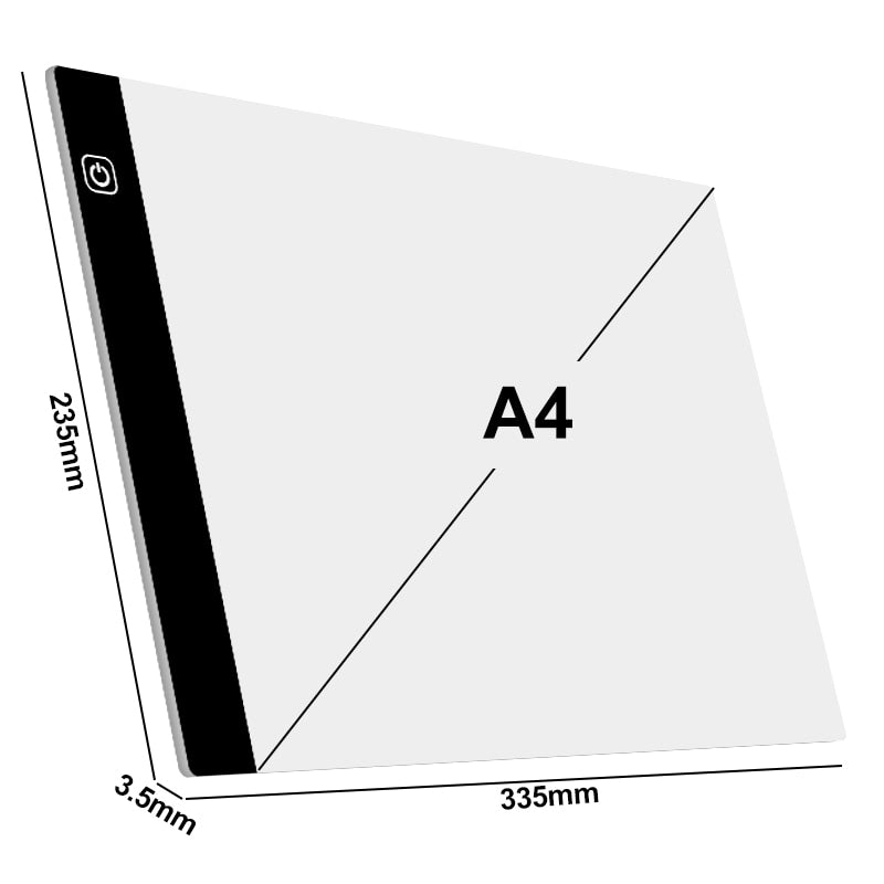 Elice A4 LED Light Pad for Diamond Painting, USB Powered Light Board Digital Graphics Tablet for Drawing Pad Art Painting board