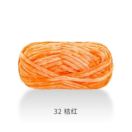 100g 80M Chenille Velvet Knitting Yarn Wool Thick Warm Crochet Knitting Yarns Cotton Baby Woolen DIY hand-knitted Sweater
