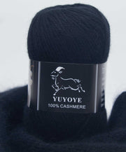 YUYOYE 100% Cashmere Yarn Hand-Knitting Wool Yarn 4-Ply Luxury Warm Yarn Crochet Soft Thread DIY Handcraft Handmade Wool Line