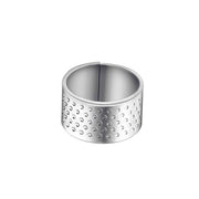 1PC Sewing Thimble Finger Protector Adjustable Thimble Metal Shield Protector for Needlework Craft DIY Embroidery Sewing Tools