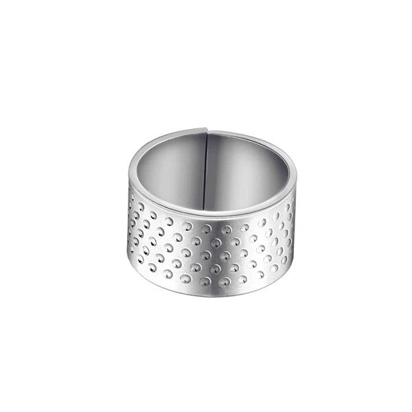 1PC Sewing Thimble Finger Protector Adjustable Thimble Metal Shield Protector for Needlework Craft DIY Embroidery Sewing Tools