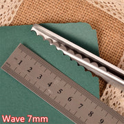 23.5cm Pinking Shears Handled Professional Stainless Steel Dressmaking Sewing Craft Scissors Zig Zag Fabric Decorative Edge Tool