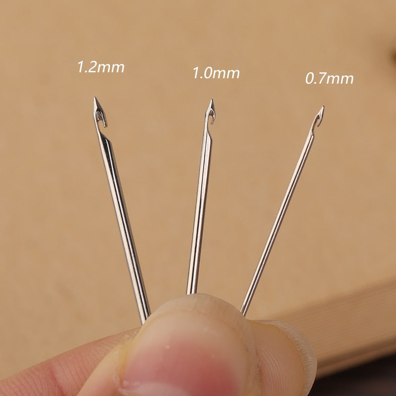 LMDZ Embroidery Punch Needle with 3 Needles Punch Pen  Embroidery Cross Stitch Craft Kit French Crochet for Sewing Knitting