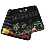 120 Colors Professional Oil Color Pencils Set Sketch Pencil Non-Toxic Wood Soft Bright Color Pencil Artist Paint School Supplies