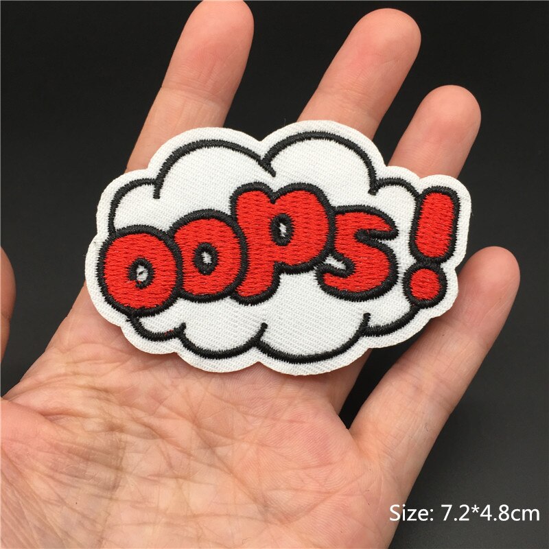 Cartoon Badges Clothes Embroidery Patch Applique Diy Sewing Decorative Ironing Patches For T-Shirt Stripes Clothing Stickers