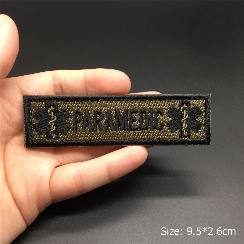3D Tactical Badge Military Patches for Clothing Blood Type US Army Stripes on Clothes Backpack Applique Spain Flag Embroidered