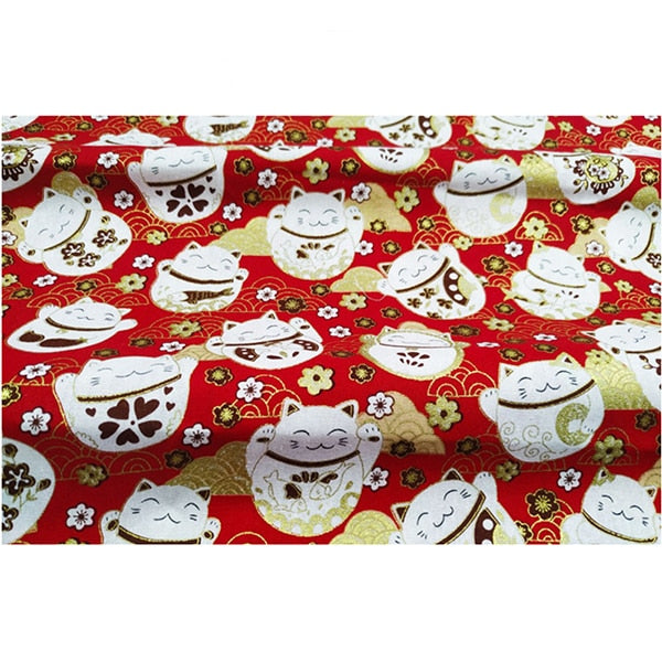 DIY 35x50CM Multicolor Japan Zephyr Pattern Cotton Pur-cut Patchwork Japanese Fabric Sewing Quilting Crafts for Handmade