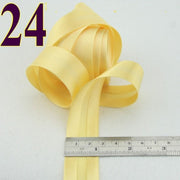 25mm(1&quot;) satin bright ironed single fold polyester bias binding tape table cloth garment quilt craft sewing accessories