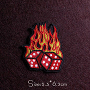 Punk Diy Embroidery Patches For Clothing Iron On Letter Embroidered Patches For Clothes Stripe Stickers For Shirt Jacket Badges