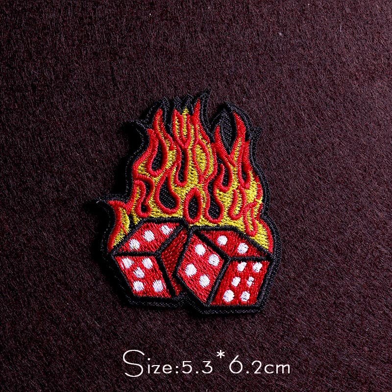 Punk Diy Embroidery Patches For Clothing Iron On Letter Embroidered Patches For Clothes Stripe Stickers For Shirt Jacket Badges