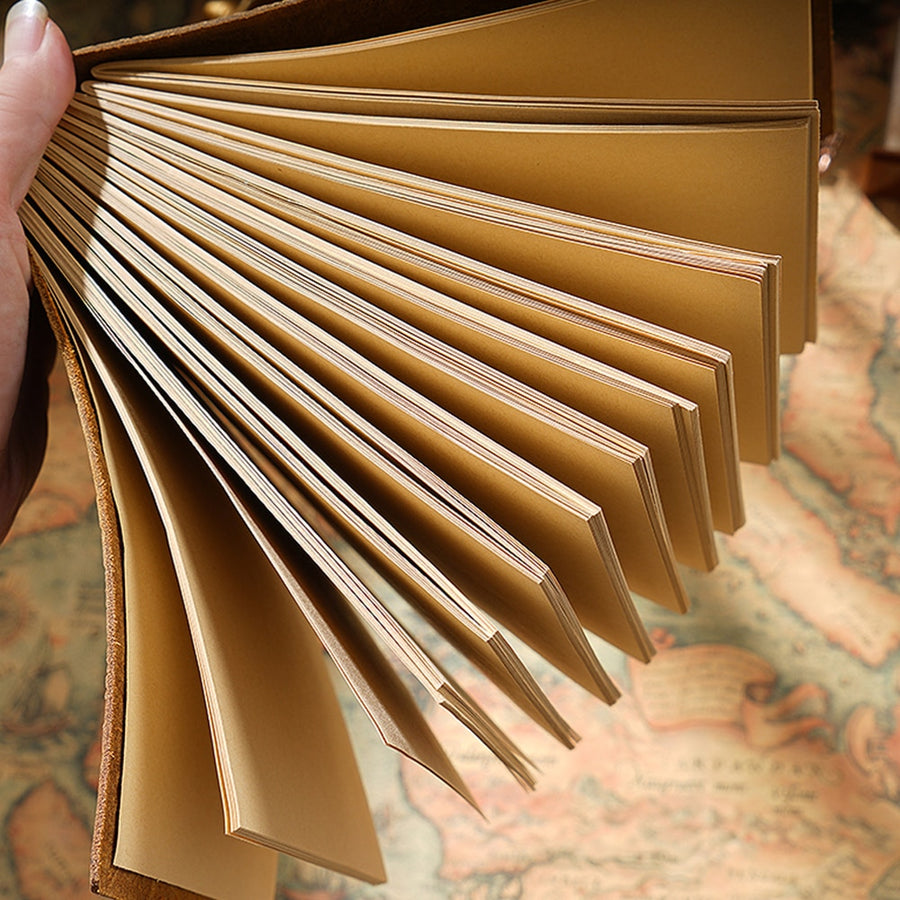 High quality vintage Handmade notebook Original Sketch organizer Retro Leather Notepad environmental paper Creative Notebook