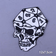 Japan Anime Cartoon Patches On Clothes Skull Heart Iron on Embroidered Patches For Clothing DIY Hippie Stripe Applique Badge diy