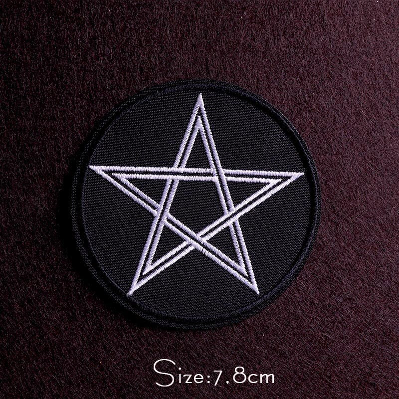 Punk Diy Embroidery Patches For Clothing Iron On Letter Embroidered Patches For Clothes Stripe Stickers For Shirt Jacket Badges