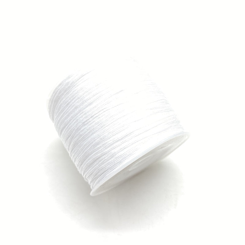 50Yards/Roll 0.8mm Nylon Cord Thread Chinese Knot Macrame Cord Bracelet Braided String DIY Tassels Beading String Thread