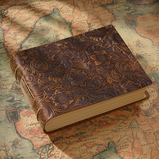 High quality vintage Handmade notebook Original Sketch organizer Retro Leather Notepad environmental paper Creative Notebook