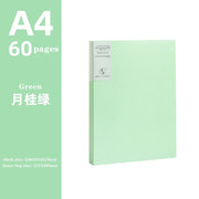JIANWU A4 Morandi file bag 100 pages Data book Large capacity file folder  portfolio Office stationery