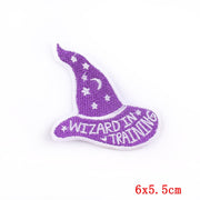 Prajna Hippie Unicorn Patches Embroidered Patches For Clothing DIY Magic Rainbow Stripes Iron On Patches For Kids Cloth Applique