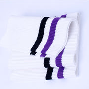 Buulqo 80cm Yarn Dyed Stripes Stretch Cuff DIY Cotton Knitted Fabric For Neckline Hem, Winter Jacket,Clothing Accessories Collar