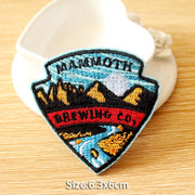 DIY Mountain Trave Embroidered Patches For Clothing Applique Iron on Patches On Clothes Space Patch Traveler Badges Stripes